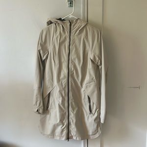 Lululemon tan rain coat